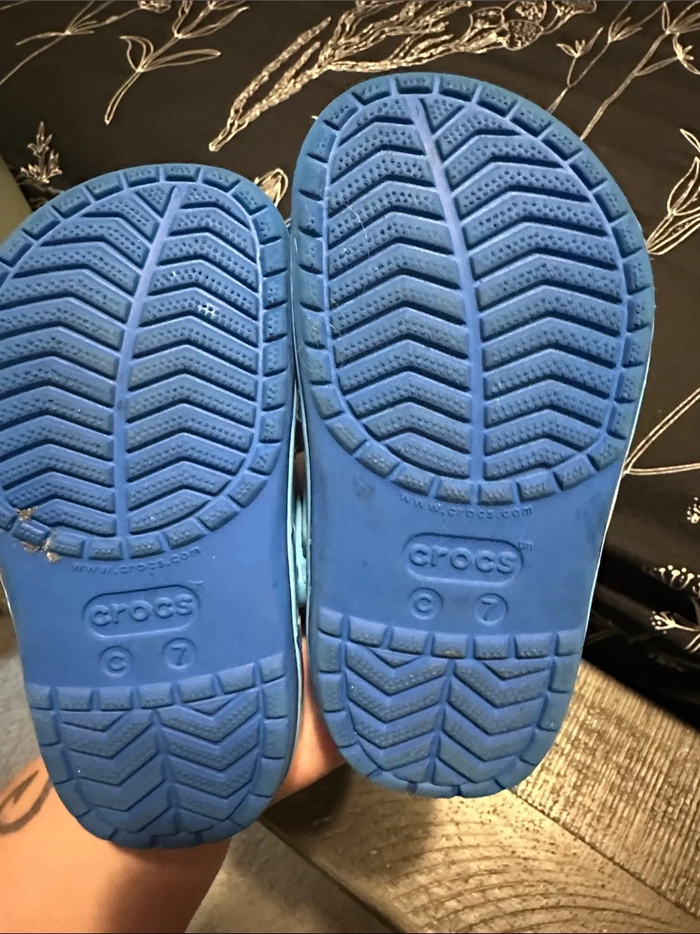 CROCS Kids' Light Blue & Blue Classic Clog Sandals